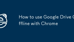 How to use Google Drive Offline with Chrome