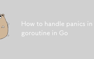 How to handle panics in a goroutine in Go
