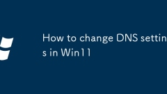 How to change DNS settings in Win11