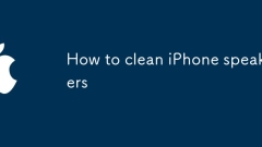 iPhoneスピーカーを掃除する方法