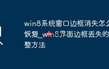win8系统窗口边框消失怎么恢复_win8界面边框丢失的调整方法