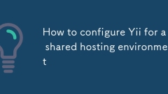 How to configure Yii for a shared hosting environment