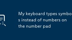 My keyboard types symbols instead of numbers on the number pad