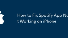iPhoneで動作しないSpotifyアプリを修正する方法