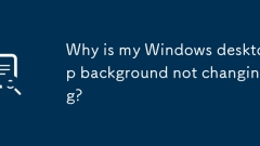 Why is my Windows desktop background not changing?