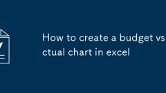 Comment créer un budget par rapport au graphique réel dans Excel