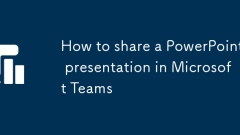 Cara berkongsi persembahan PowerPoint dalam pasukan Microsoft