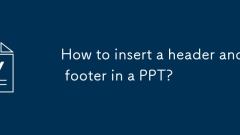 Bagaimana untuk memasukkan header dan footer dalam ppt?