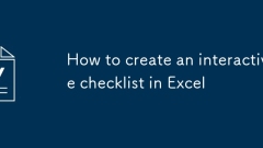 Cara membuat senarai semak interaktif di Excel