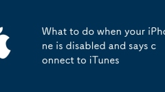What to do when your iPhone is disabled and says connect to iTunes