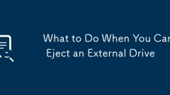 What to Do When You Can't Eject an External Drive