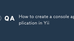 How to create a console application in Yii