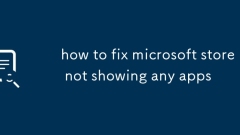 how to fix microsoft store not showing any apps