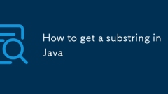 How to get a substring in Java