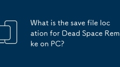 PCのデッドスペースリメイクのセーブファイルの場所は何ですか?