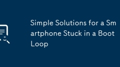 Simple Solutions for a Smartphone Stuck in a Boot Loop