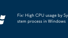 Fix: High CPU usage by System process in Windows
