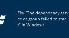 Fix: 'The dependency service or group failed to start' in Windows
