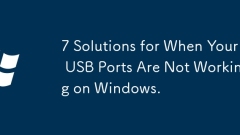 7 Penyelesaian untuk apabila port USB anda tidak berfungsi pada Windows.