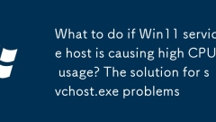 Apa yang perlu dilakukan jika Host Service Win11 menyebabkan penggunaan CPU yang tinggi? Penyelesaian masalah svchost.exe