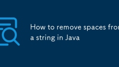 How to remove spaces from a string in Java