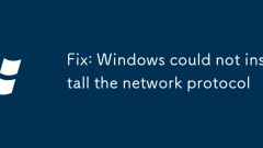 Fix: Windows konnte das Netzwerkprotokoll nicht installieren