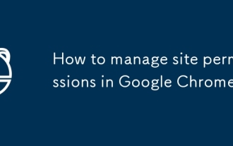 Comment gérer les autorisations de site dans Google Chrome