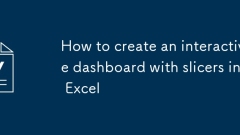 Comment créer un tableau de bord interactif avec des tranches dans Excel