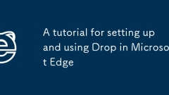 Un tutoriel pour la configuration et l'utilisation de Drop in Microsoft Edge