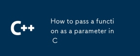 How to pass a function as a parameter in C