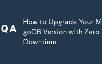 가동 중지 시간으로 MongoDB 버전을 업그레이드하는 방법