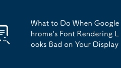 What to Do When Google Chrome's Font Rendering Looks Bad on Your Display