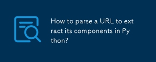 How to parse a URL to extract its components in Python?