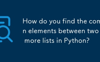 Wie finden Sie die gemeinsamen Elemente zwischen zwei oder mehr Listen in Python?