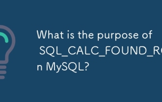 What is the purpose of SQL_CALC_FOUND_ROWS in MySQL?