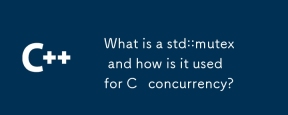 What is a std::mutex and how is it used for C concurrency?