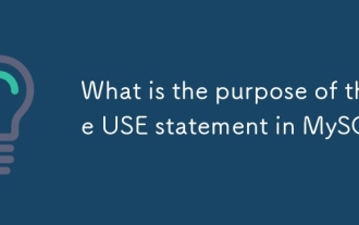 What is the purpose of the USE statement in MySQL?