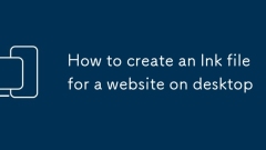 How to create an lnk file for a website on desktop