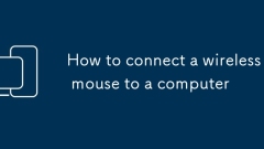 How to connect a wireless mouse to a computer