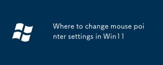 Where to change mouse pointer settings in Win11