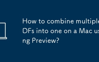 Bagaimana untuk menggabungkan pelbagai PDF ke dalam satu pada MAC menggunakan pratonton?