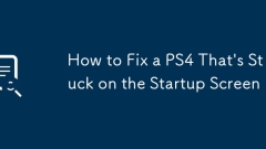 How to Fix a PS4 That's Stuck on the Startup Screen