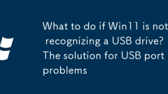 如果Win11不認識USB驅動器,該怎麼辦? USB端口問題的解決方案
