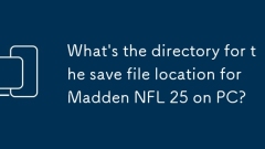 What's the directory for the save file location for Madden NFL 25 on PC?