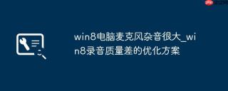win8电脑麦克风杂音很大_win8录音质量差的优化方案