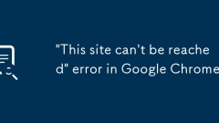 'Laman web ini tidak dapat dicapai' ralat di Google Chrome