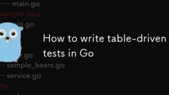 How to write table-driven tests in Go