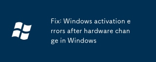 Betulkan: Kesalahan pengaktifan Windows selepas perubahan perkakasan di Windows
