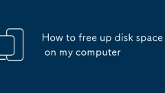 How to free up disk space on my computer