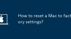 How to reset a Mac to factory settings?